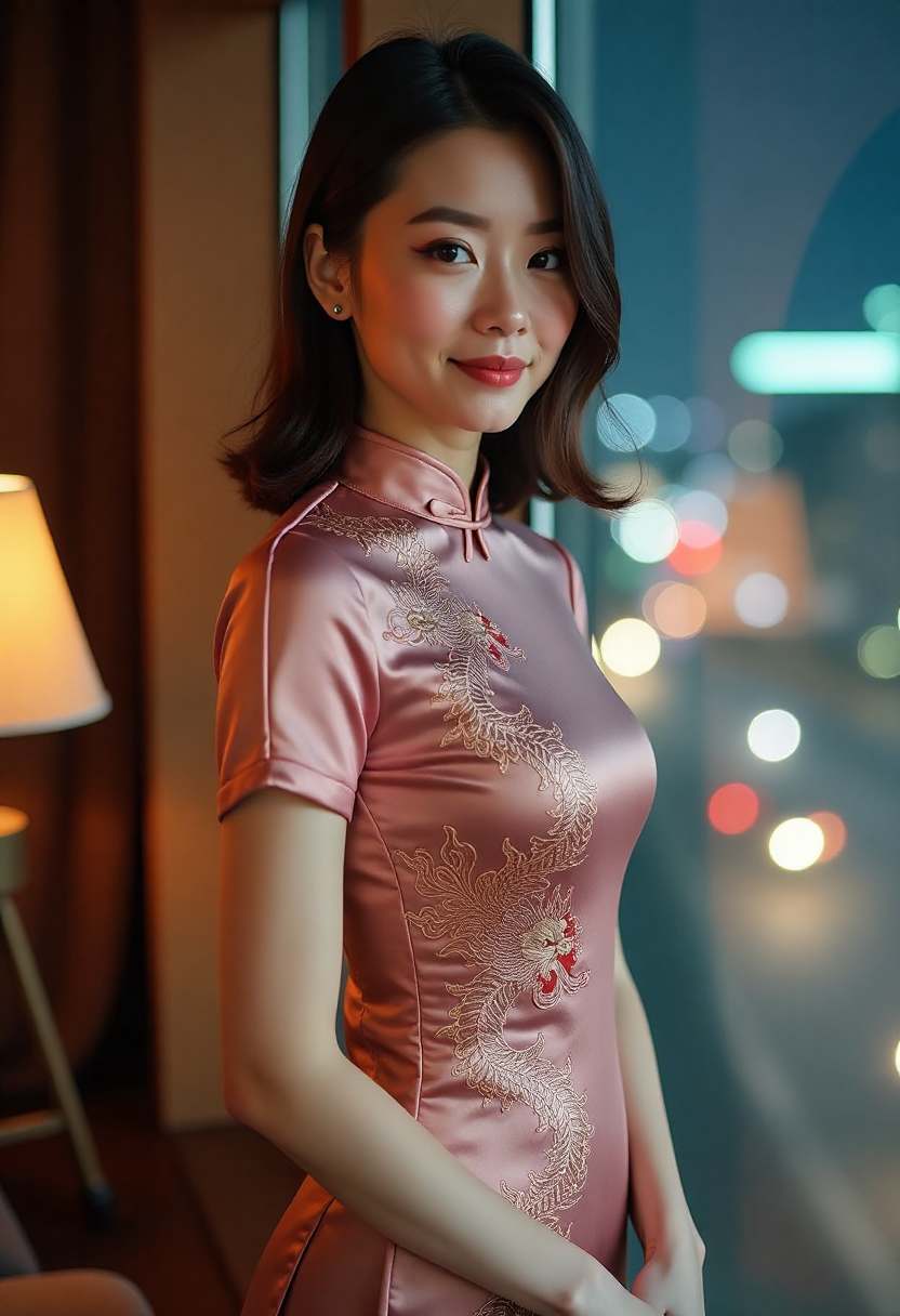 最后一束放映光落在银幕中央，知夏抬头凝望